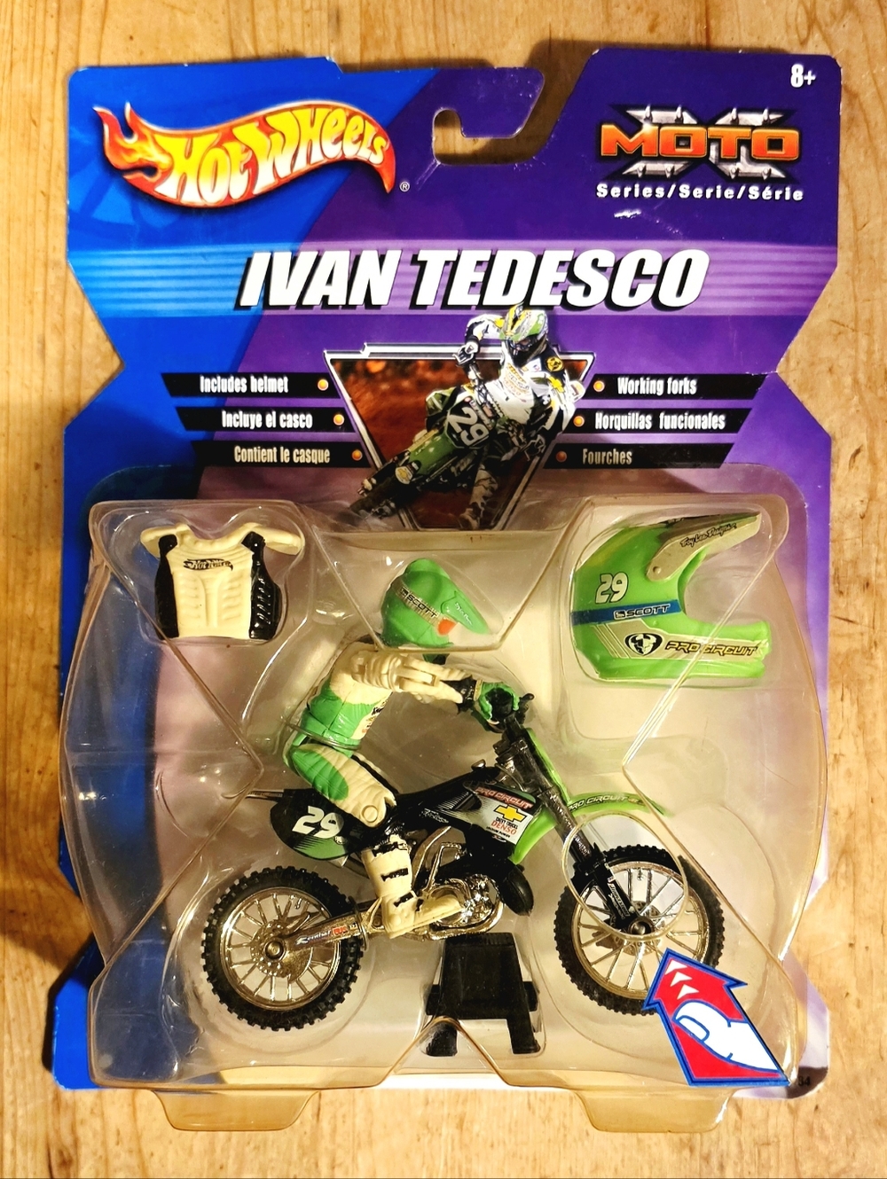 NEW & SEALED RARE 2003 Hot Wheels Moto-X Ivan Tedesco Moto Series 29 Motocross
